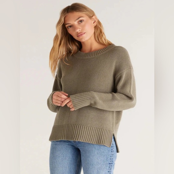 Z Supply Sweaters - Z Supply Sona crew neck sweater smoke sage